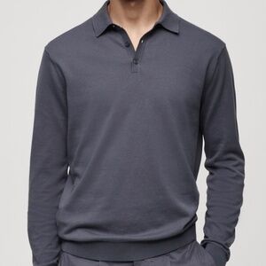 MANGO cotton polo long sleeve